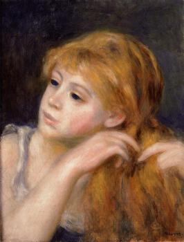 皮埃爾 奧古斯特 雷諾阿 Head of a Young Woman 皮埃爾 奧古斯特 雷諾阿 Head of a Young Woman